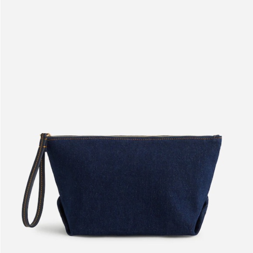 NEW Madewell Stylish Navy Blue Wristlet Pouch